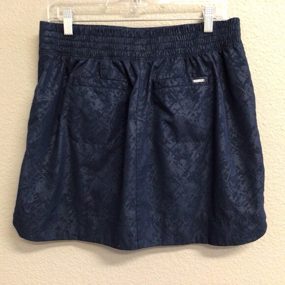 Orvis Women's Pull-On Travel Skort Embossed Print Blue Size Medium - Picture 8 of 9